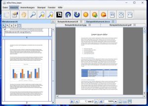 The thumbnails are customizable and provide easy navigation for multi-page documents.