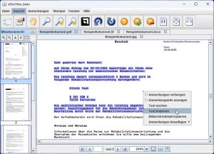 Copy text or create a screenshot of the current document and insert into other applications.