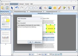 Add or edit digital sticky notes on documents.