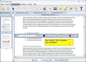 Dialog boxes provide additional options for annotations at a glance.